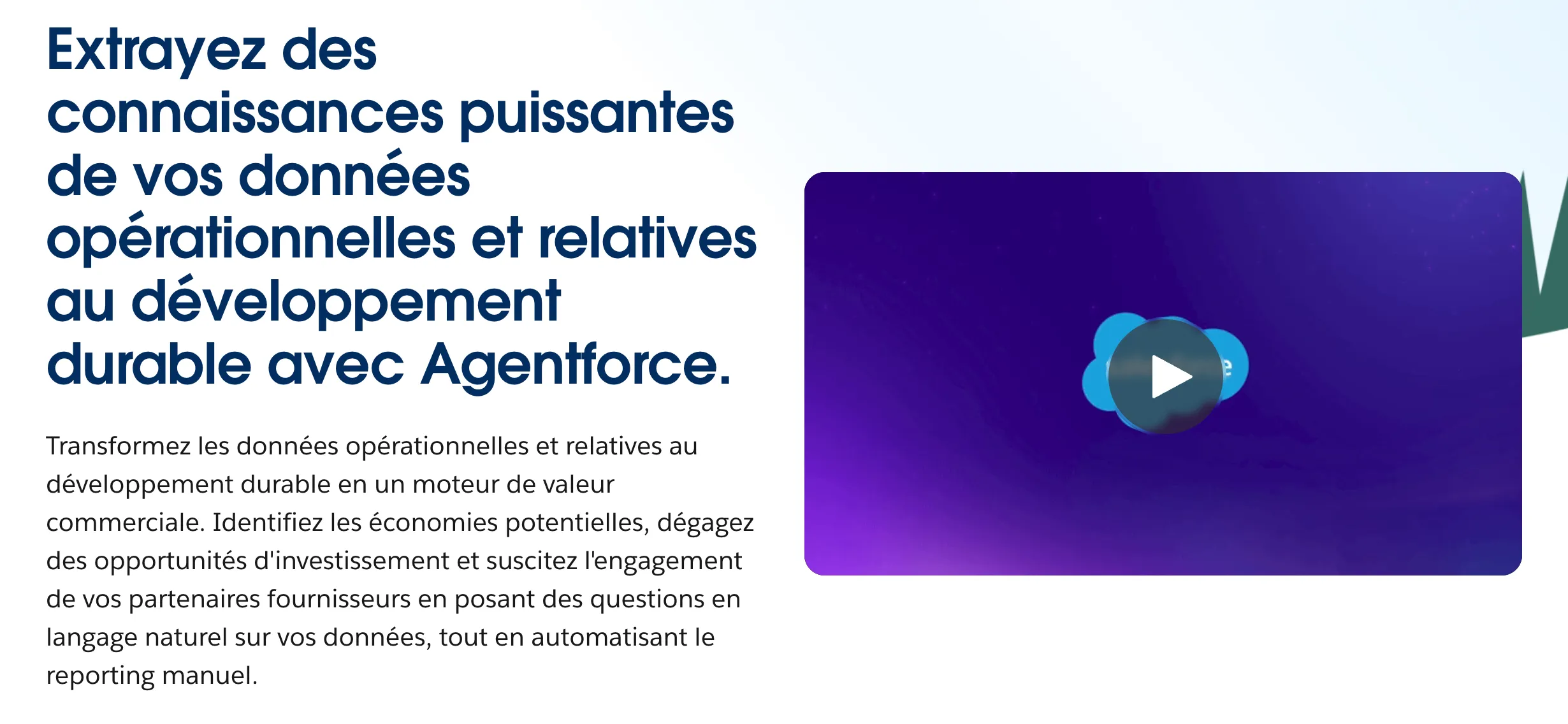 Salesforce Net Zero homepage - Logiciel ESG