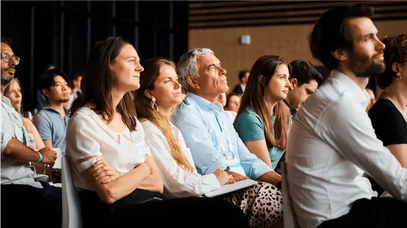 People attending a conference