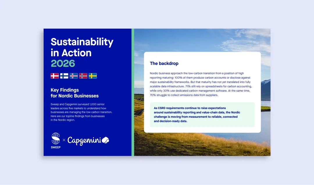 Nordics Capgemini x Sweep header
