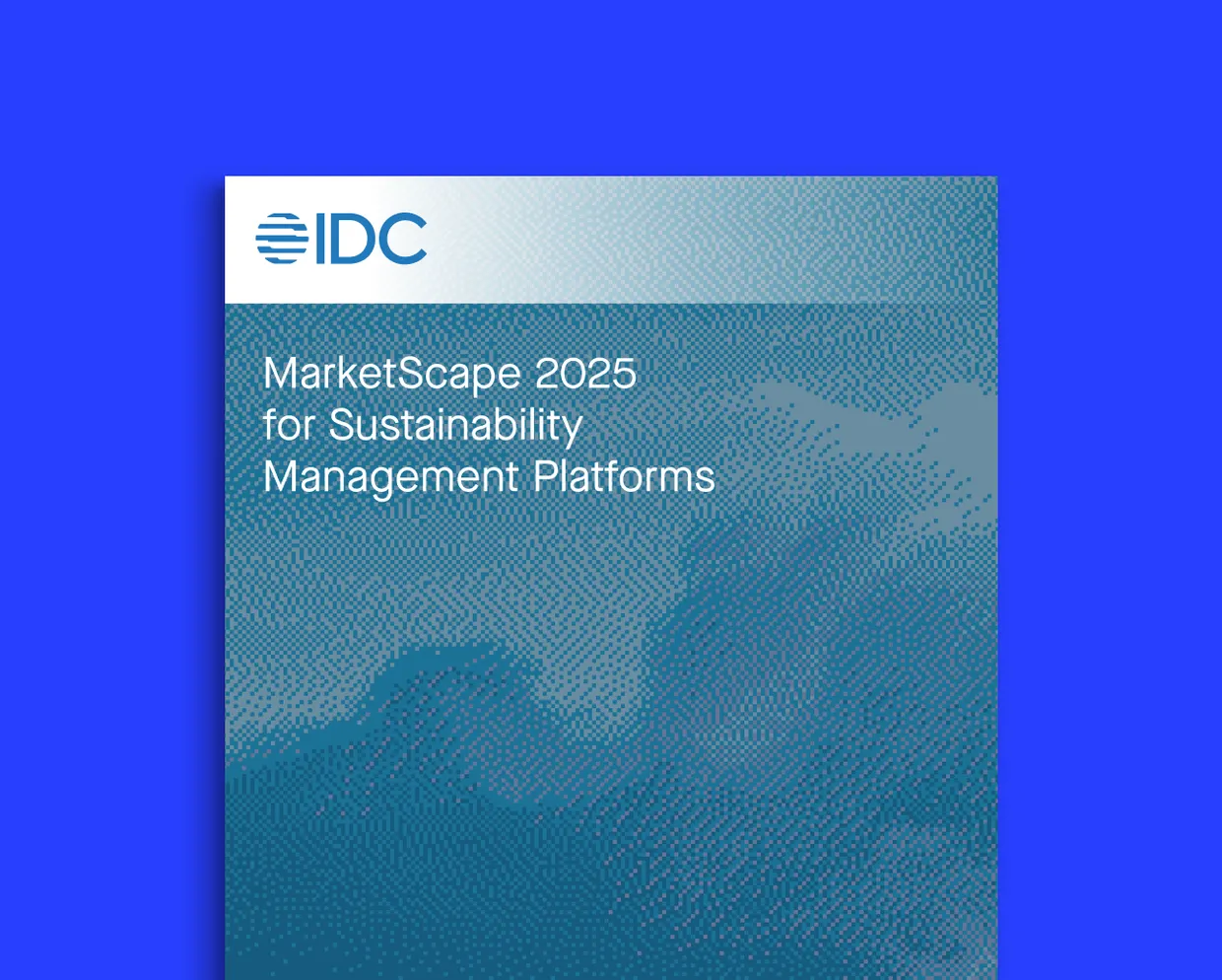 IDC MarketScape 2025 for Sustainability Management Platforms report cover